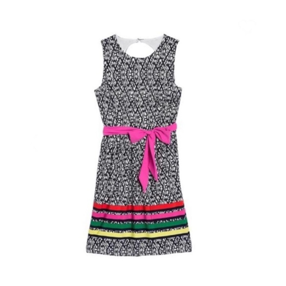NWT Eliza J Fit & Flare Sleeveless Tie Waist Dress size 8